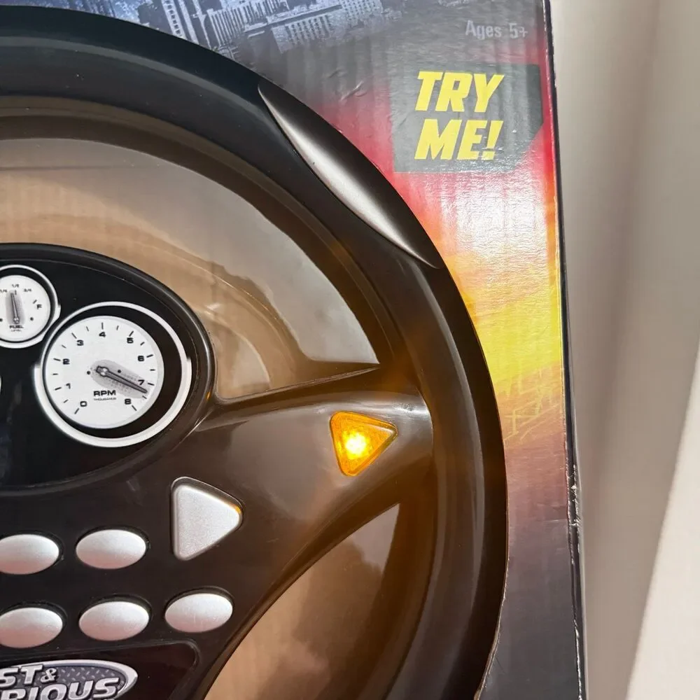 Fast and furious steering wheel toy with sounds and lights